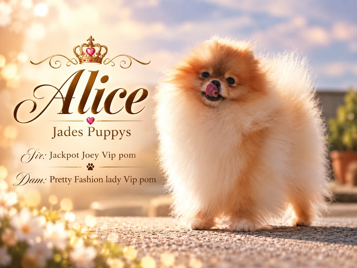 Alice Jades Puppys - Pomerániai tenyészszuka