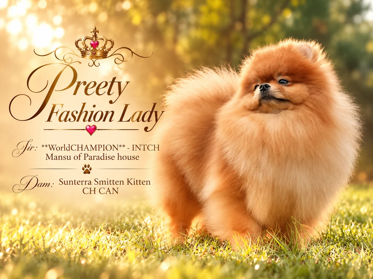 Pretty Fashion Lady - Pomerániai tenyészszuka