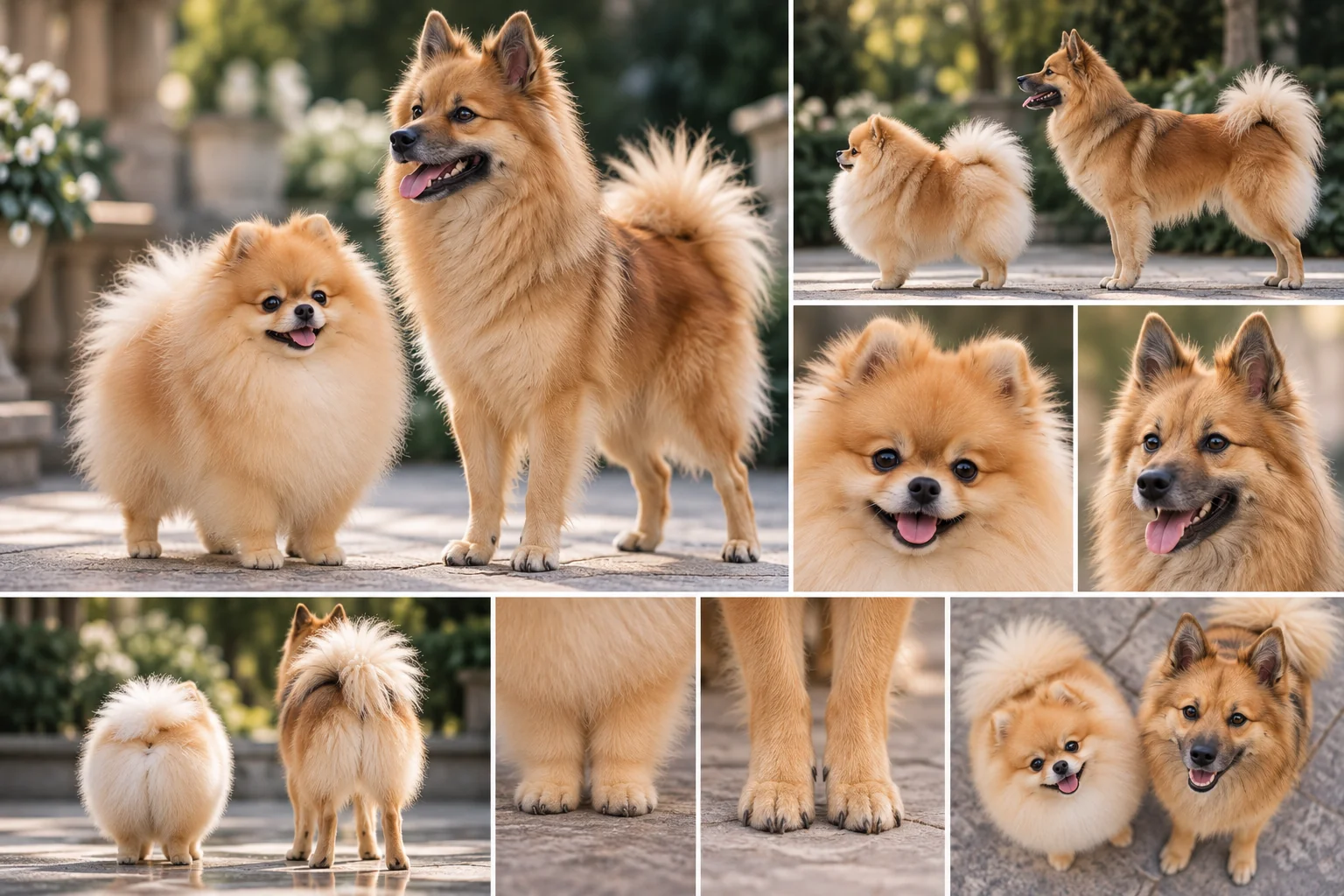 Pomeranian és Kleinspitz törpespicc összehasonlítás