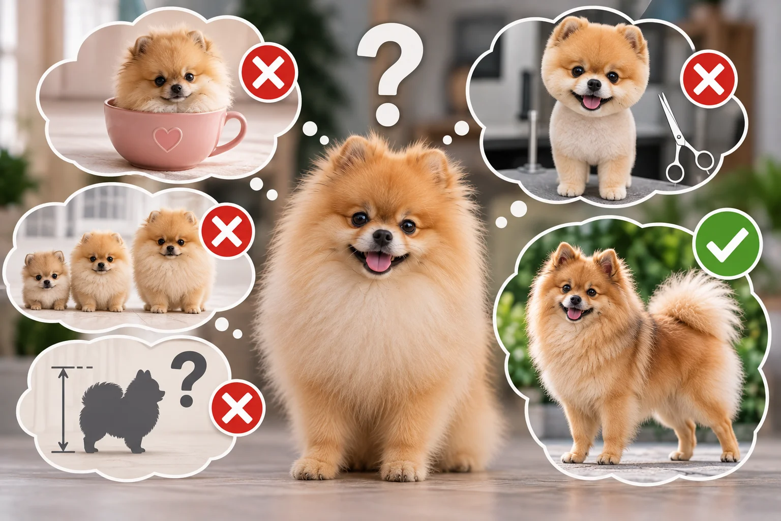 Pomeranian típusok és szőrfazonok összehasonlítása: mackós fejforma, természetes dupla szőrzet és ápolás